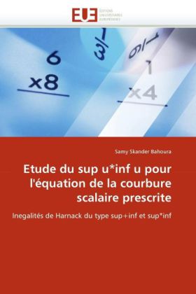 Etude du sup u inf u pour l'équation de la courbure scalaire prescrite