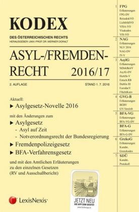 KODEX Asyl- und Fremdenrecht 2016/17