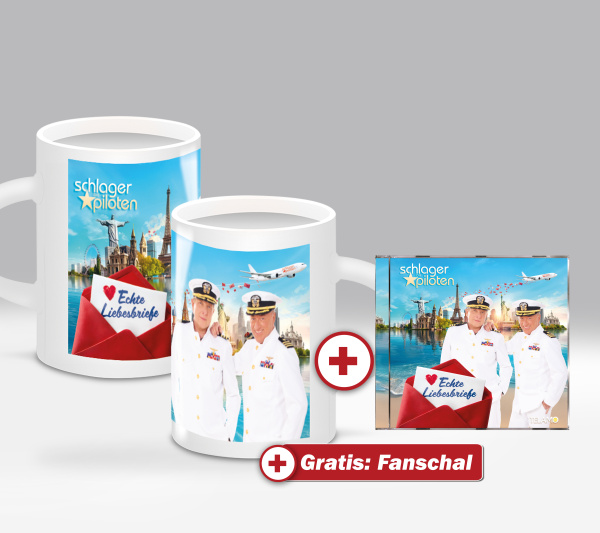 Echte Liebesbriefe Fan-Set Tasse + CD + GRATIS Fanschal