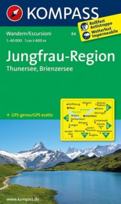 Kompass Karte Jungfrau-Region - Thunersee - Brienzersee