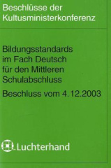 Bildungsstandards im Fach Deutsch für den Mittleren Bildungsabschluss