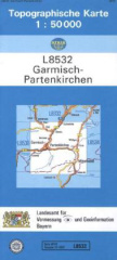 Topographische Karte Bayern Garmisch-Partenkirchen