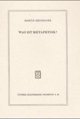 Was ist Metaphysik?