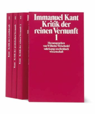 Kritik der reinen Vernunft 1, Kritik der reinen Vernunft 2; Kritik der praktischen Vernunft, Grundlegung zur Metaphysik der Sitten; Kritik der Urteilskraft, 4 Bde.