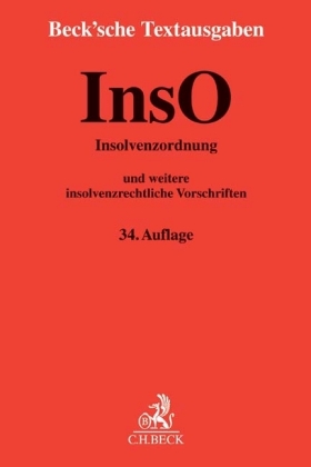 InsO, Insolvenzordnung und weitere insolvenzrechtliche Vorschriften