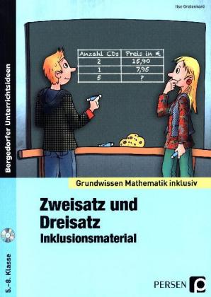 Zweisatz und Dreisatz - Inklusionsmaterial, m. CD-ROM