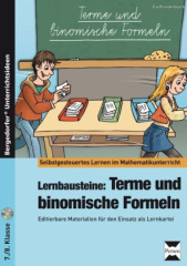 Lernbausteine: Terme und binomische Formeln, m. CD-ROM