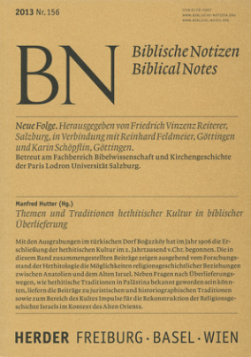 Themen und Tradition hethitischer Kultur in biblischer Überlieferung