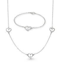 "Schmuck Set ""Liebe"" mit Swarovski®-Kristallen 2 tlg"