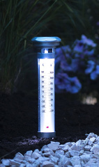 Solarlampe Außenthermometer