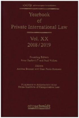 Yearbook of Private International Law Vol. XX - 2018/2019