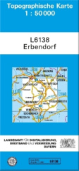 Topographische Karte Bayern Erbendorf