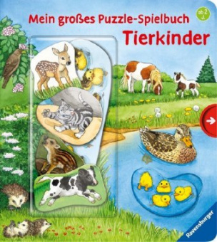 Mein großes Puzzle-Spielbuch: Tierkinder