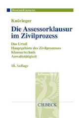 Die Assessorklausur im Zivilprozess