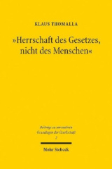 "Herrschaft des Gesetzes, nicht des Menschen"