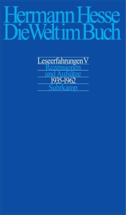 Rezensionen und Aufsätze aus den Jahren 1935-1962