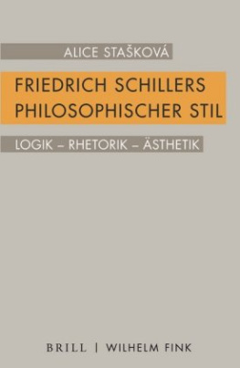 Friedrich Schillers philosophischer Stil