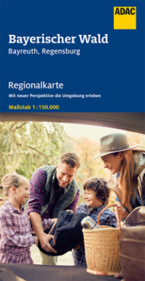 ADAC Regionalkarte Bayerischer Wald, Bayreuth, Regensburg 1:150 000