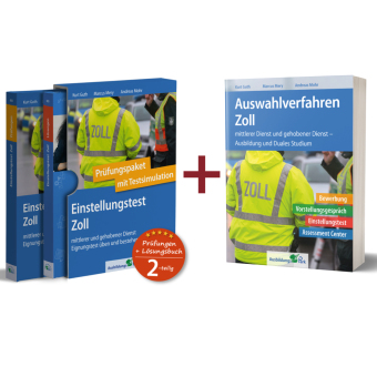 Sparpaket - Einstellungstest + Auswahlverfahren Zoll, 2 Teile