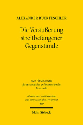 Die Veräußerung streitbefangener Gegenstände