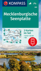 KOMPASS Wanderkarte Mecklenburgische Seenplatte