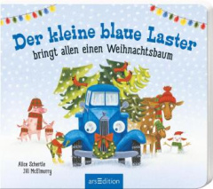 Der kleine blaue Laster bringt allen einen Weihnachtsbaum