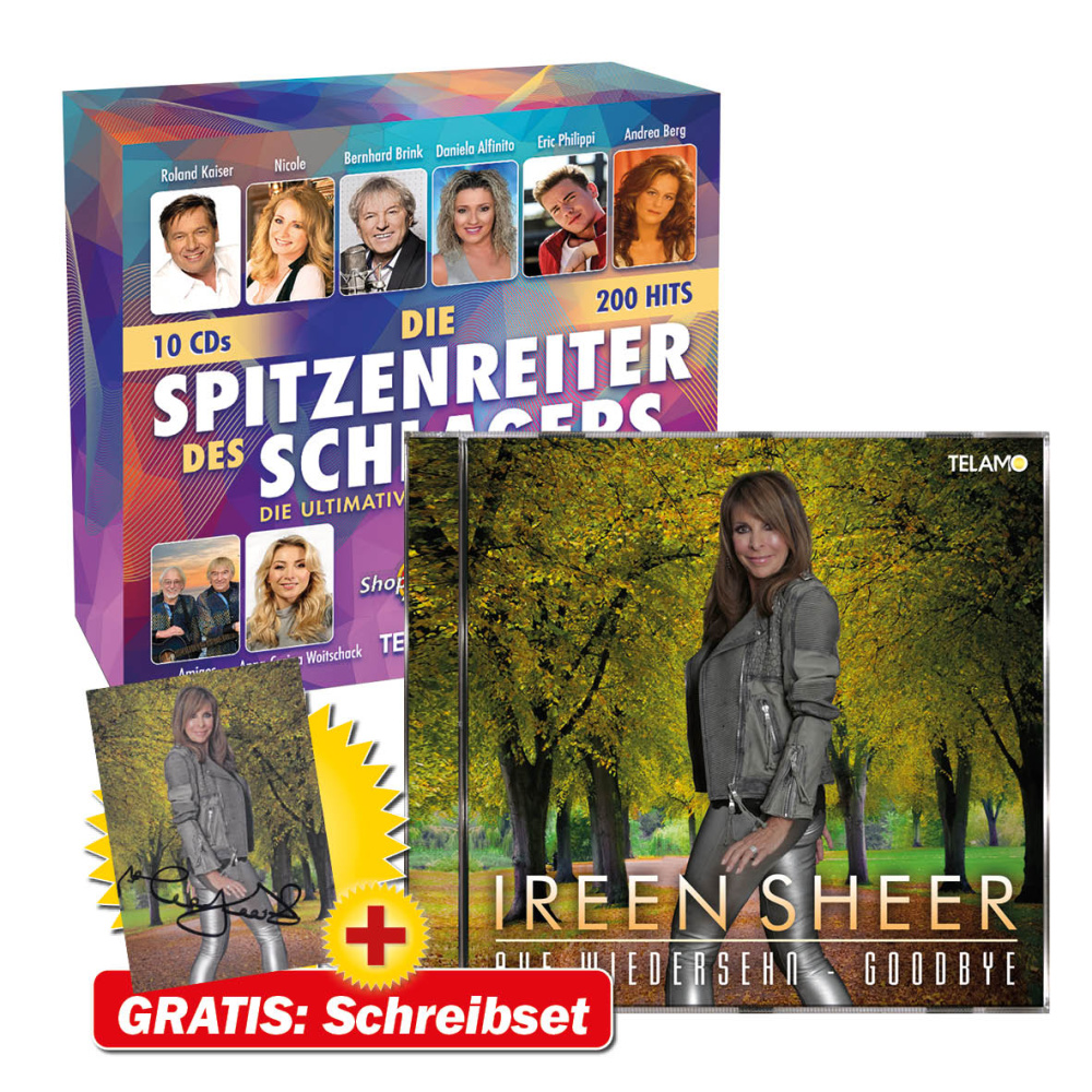 Auf Wiedersehen-Goodbye + Die Spitzenreiter des Schlagers - die ultimative Hit-Kollektion + GRATIS Autogrammkarte