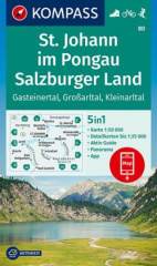 KOMPASS Wanderkarte 80 St. Johann im Pongau, Salzburger Land 1:50000