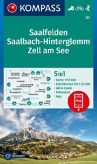 KOMPASS Wanderkarte 30 Saalfelden, Saalbach-Hinterglemm, Zell am See 1:50000