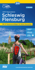 ADFC-Regionalkarte Schleswig Flensburg 1:75.000, reiß- und wetterfest, GPS-Tracks Download