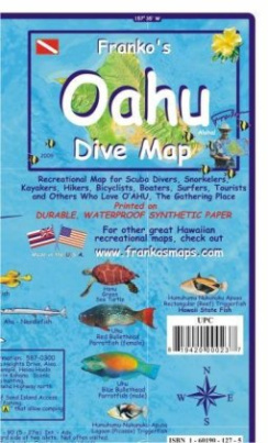 Franko Maps Franko's Oahu Dive Map