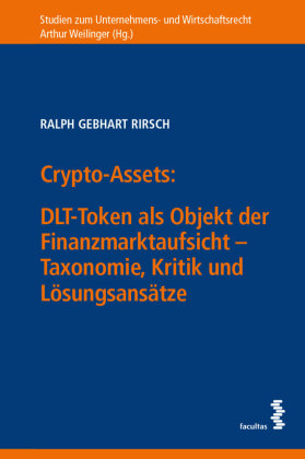 Crypto-Assets: DLT-Token als Objekt der Finanzmarktaufsicht