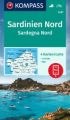 KOMPASS Wanderkarten-Set 2497 Sardinien Nord / Sardegna Nord (4 Karten) 1:50.000