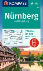 KOMPASS Wanderkarten-Set 163 Nürnberg und Umgebung (2 Karten) 1:50.000