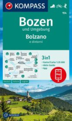 KOMPASS Wanderkarte 154 Bozen und Umgebung / Bolzano e dintorni 1:25.000