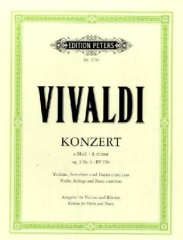 Konzert für Violine, Streicher und Basso continuo  a-Moll op.3,6 RV 356, Klavierauszug