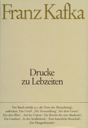 Drucke zu Lebzeiten