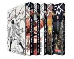 Attack on Titan, 5 Bde., m. Extra. Bd.1-5